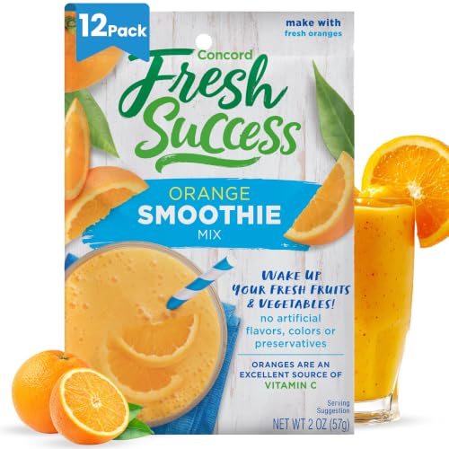 Concord Foods Orange Smoothie Mix, 2 oz (12 Pack), Add