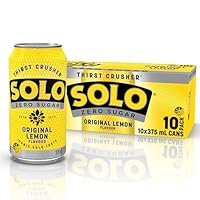 Solo Zero Sugar Soft Drink Can, 10 x 375ml
