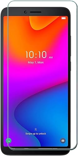 Miniatura 3 de Funda para TCL ION V con protector de pantalla, TPU sólido delgado y flexible con soporte de anillo giratorio de 360 grados, función atril, funda de