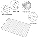 Cooling Rack Set of 3, Baking Rack Stainless Steel Wire Rack for Baking Cooking Roasting Grilling Cooling, 15” x 11” x 0.5” Wire Racks, Fit Various Size Cookie Sheets Oven