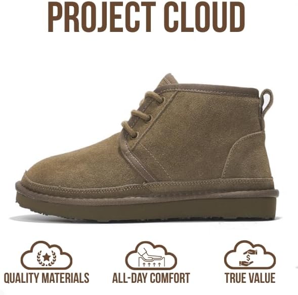 Project Cloud 100% Genuine Leather Women's Ankle Boots - Memory Foam Insole Boots for Women and Non-Slip Lace-up Fall Winter Boots for Women (Julee) - Image 4