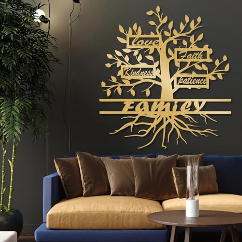 Modern minimalist art metal wall decor Tree of Life Ornament