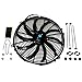 A-Team Performance 130031 16" Heavy Duty 12V Radiator Electric Wide Curved S Blade FAN 3000 CFM Reversible Push or Pull with Mounting Kit