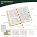 KJV Holy Bible, Giant Print Standard Size Red Letter Edition, Thumb Index Tabs & Ribbon Marker, King James Version, Vegan Leather, White Floral, 14 pt. Type (KJV Standard GP Editions)