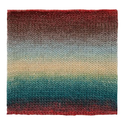 Image of NICEEC 2 Skeins Soft Rainbow Yarn 100% Wool Gradient Multi Color Yarn for Crocheting Knit Total Length 180mx2(196ydsx2,50gx2)-14