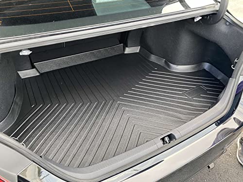 Premium Cargo Liner For Toyota Camry Camry Hybrid 2018-2023 - Custom Fit Car Trunk Mat -All-Season Black Cargo Mat - 3D Shaped Laser Measured Trunk Liners For Toyota Camry 2018-2023. #TOP2