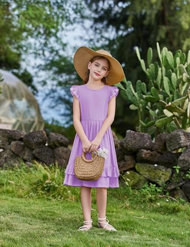 Robe enfants coton d'été décontractée et fluide style loisir
