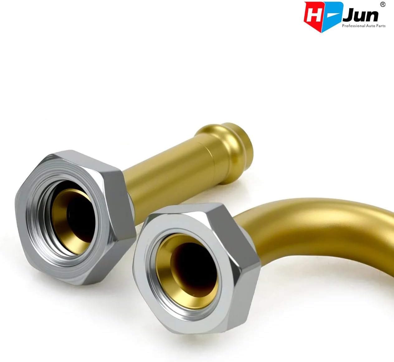 Transmission Cooler Line Connector for Elantra Tiburon 2001-2008 2L 2.7L | M12x1.5 Male Thread Brass Transmission Line Connector