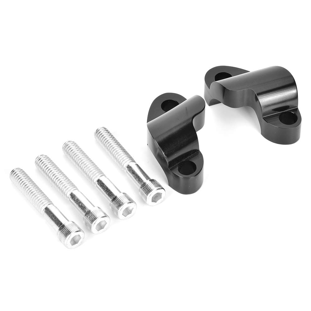 Rehausseur de Guidon Moto, Adaptateur Hauteur en Aluminium Noir, pour Forty Eight XL1200X 2010-2020, Conduite Confortable, Maniabilité Améliorée