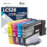 LCL LC528 Tintenpatronen kompatibel mit Brother LC528VAL LC528 Ersatz für Brother MFC-J6760DW MFC-J6960DW MFC-J6975DW MFC-J6977DW (4er-Pack-KCMY)