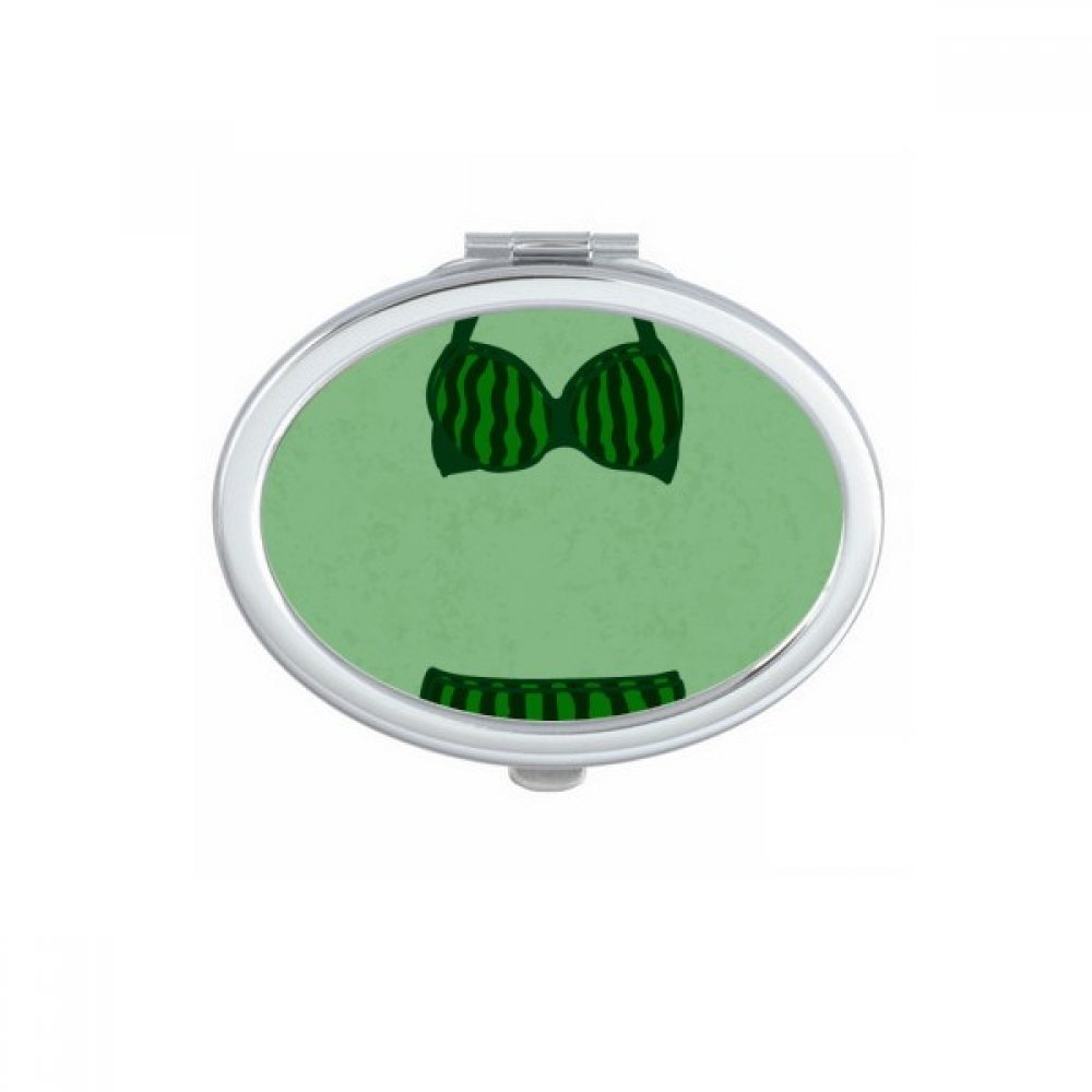 Miroir de poche portable design illustration bikini miroir de maquillage compact