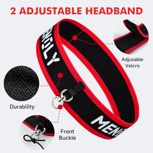 MENOLY 5pcs Boxing Reflex Balls Set, 2 Adjustable Headbands, 1 Pair Goggles and Gloves, Speed Training Equipment for Hand Eye Coordination, Agility, Great Gift for Men, Boxers & Fitness Fans by MENOLY - Image 3