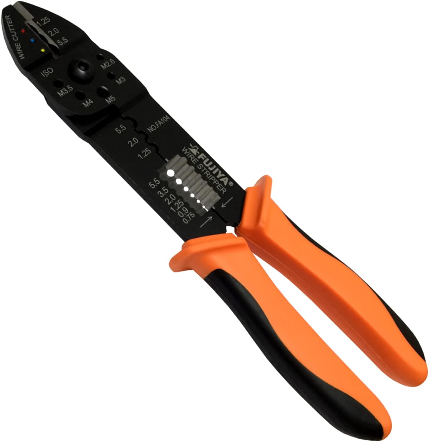 FUJIYA Tools, FA104, Crimping Pliers for Insulated terminal and Non-Insulated terminal, 9 Inch
