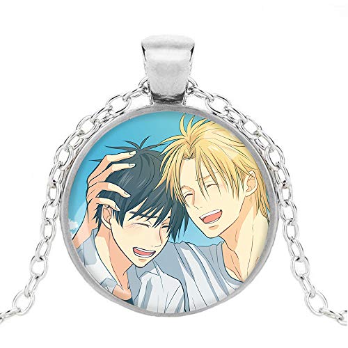 Kerlana Banana Fish Refrescante Tendencia Colgante Pendientes de Temperamento Sencillo Unisex del Collar Pendiente (Color : A03, Size : OneSize)