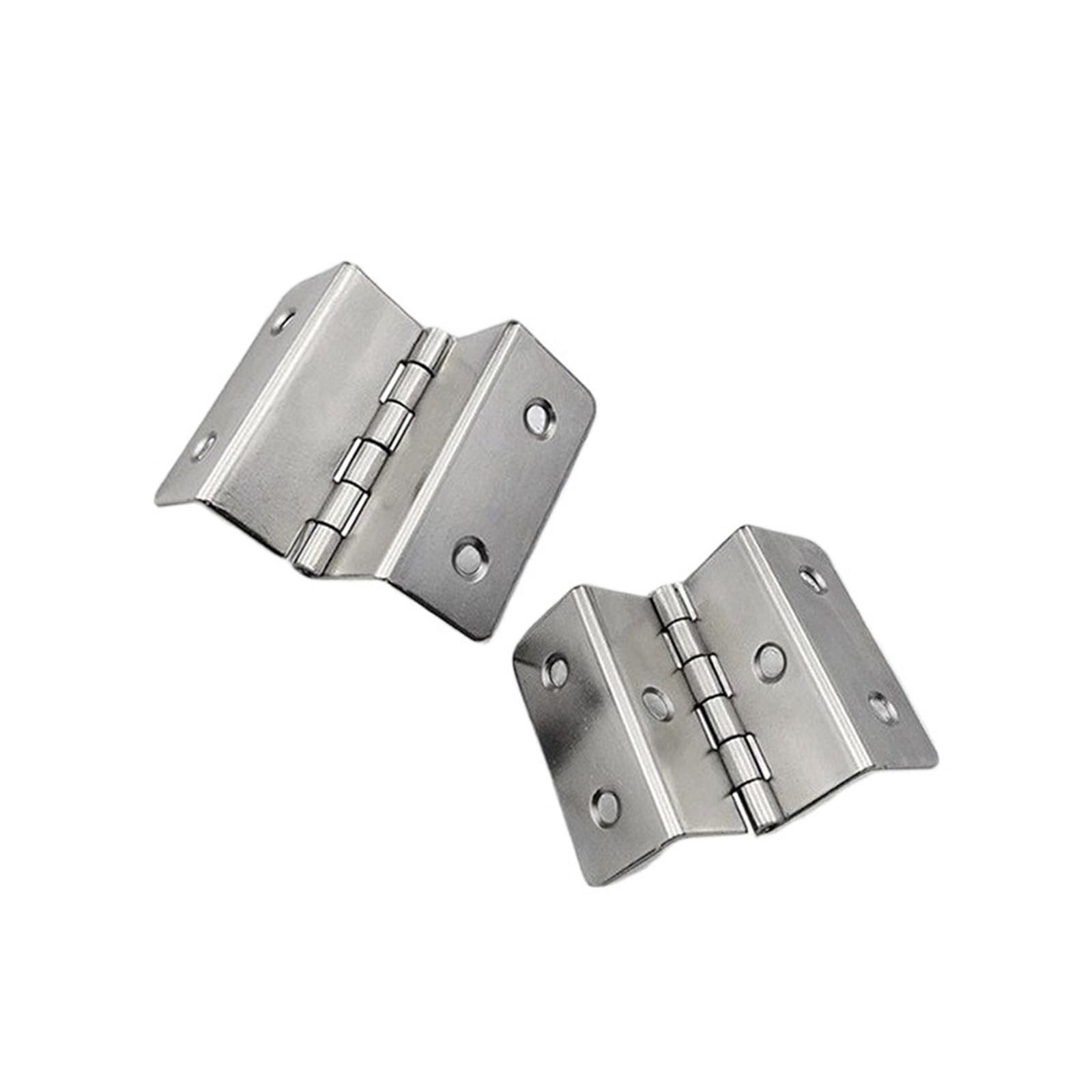 Kdhcvkz Silver 1Pcs Folding Hinge Iron Door Hinge For Furniture(Silver)