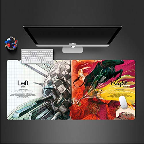 Preisvergleich Produktbild Sxkdyax Mauspad kreative Gummifarbe Kunst-Mausunterlage für Computer, Computertastatur, Maus, Schreibtischmatte, Drucker für Gamer mause Pad-80CMX40CM