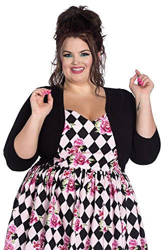 Hell Bunny Maggie Bolero Vintage Retro Cardigan Rockabilly 50'S Knit Retro Top - Black (Xl) #TOP2