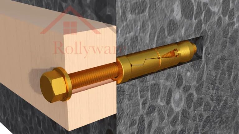 ROLLYWARE ® M6x50mm Expansion Bolts Shield Anchor Heavy-Duty Zinc Plated 12mm Diameter Anchor for Construction Home and Industrial Use Bolt Type Wall Anchor Fasteners Kit,Rust Proof (10, M6x50mm) - Image 3 thumbnail