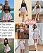 Avidlove Women's Stretchy Flared Skater Skirt Tennis School Uniforms A Line Mini Short Skirt White M