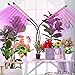 Pflanzenlampe LED, 3 Köpfe Pflanzenlicht Grow Lampe Pflanzenleuchte Rot&Blau Einstellbare Klemmleuchte mit Zeitschaltuhr für Zimmerpflanzen Gartenarbeit Bonsais