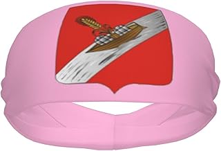 Versatile Sports Tough Sweatband Coat of Arms of Vilejka, Belarus Prints Stretchable and Moisture Wicking Headband for Yoga Tennis Running Fitness for Women Men