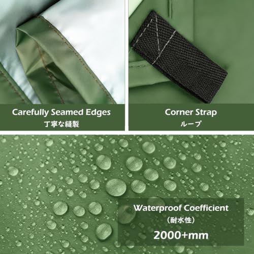 TRIWONDER Camping Tarp Waterproof Rain Fly Hammock Shelter for Hiking, Backpacking, Hammock, Beach, Picnic and Other Outdoor Activities - Accessories Included (Camo) - Image 3