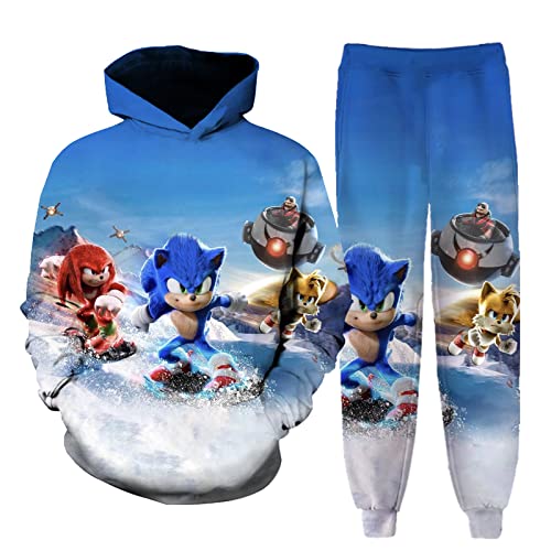 Kykexex Boys And Girls Pullover Sweatshirt Suit, Teen Game Hoodie And Sweatpants Tracksuit Set 3-X-Large #TOP27