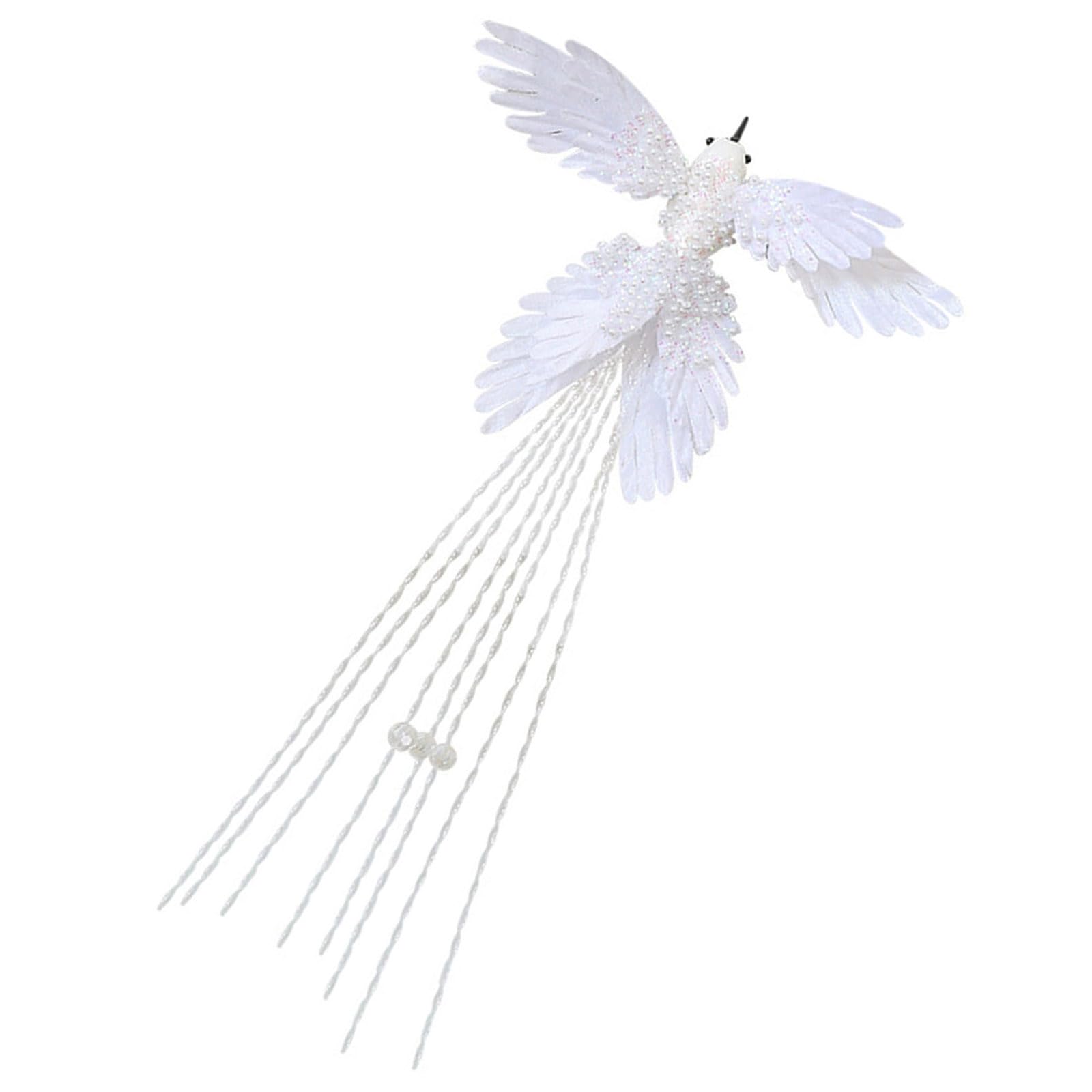 Elnwnnkc Safe Fabric Hummingbird Christmas Decoration Naturalistic Bird Ornament for Family Friendly Festival Decorating Artificial Hummingbird Christmas Decorations