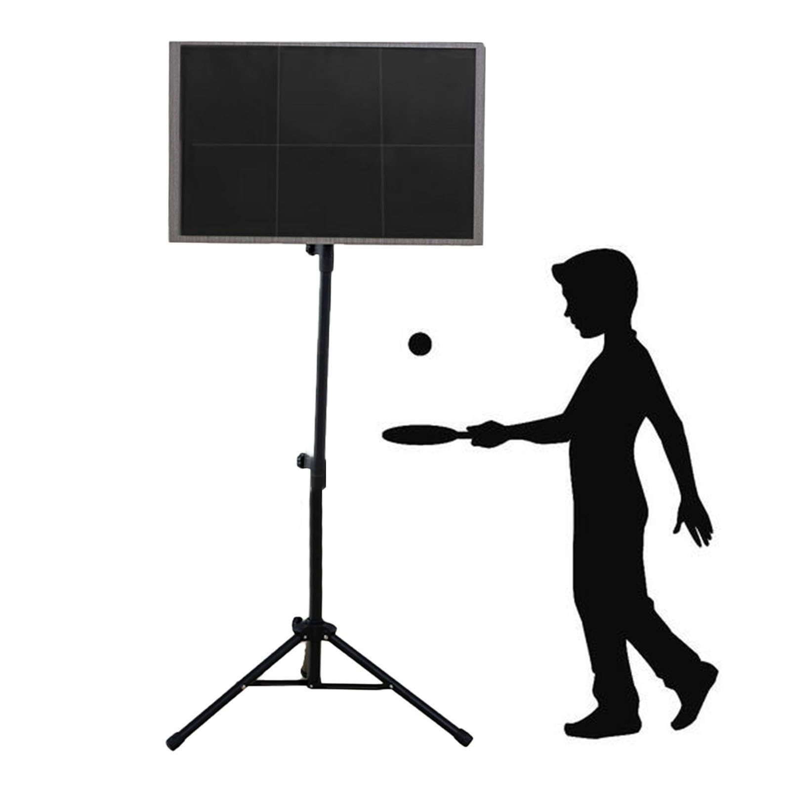 Table Tennis Return Board with Stand,Professional Table Tennis Rebound Board,Indoor Training Equipment,Angle Adjustable,Suitable for Home Gyms and Schools