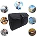 Travel Hanging Toiletry Bag Travel Kit Organizer Cosmetic Makeup Waterproof Wash Bag for Women Girls Travel Case for Bathroom Shower (Black)