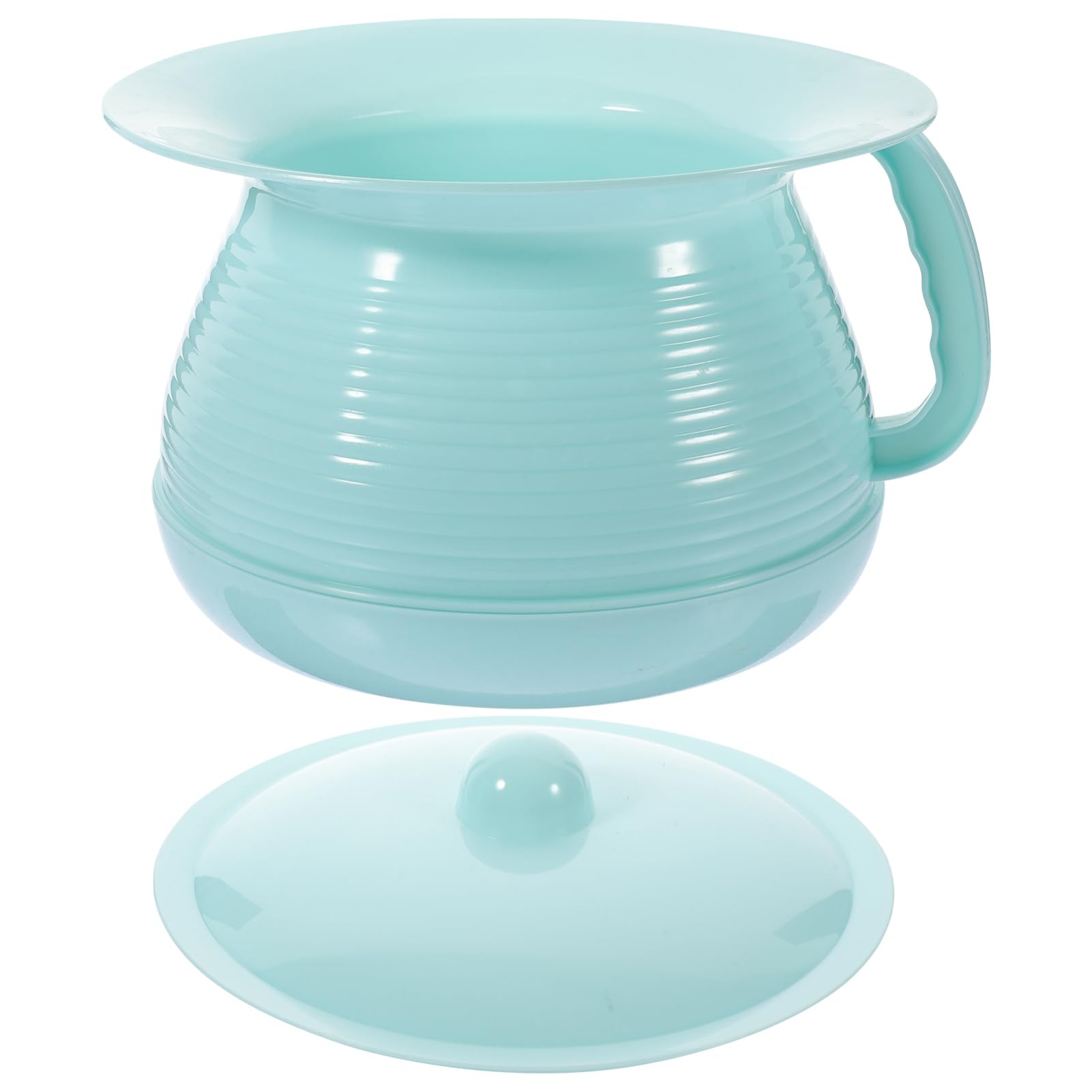 Anneome Orinatoio per Bambini con Coperchio e Manico, in Plastica Resistente, Design Semplice ed Elegante, per Uso Domestico e Familiare