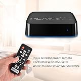 Fosa Zamienny pilot zdalnego sterowania do TV WDTV Mini HD Hub Media Player WDTV001RNN (czarny)