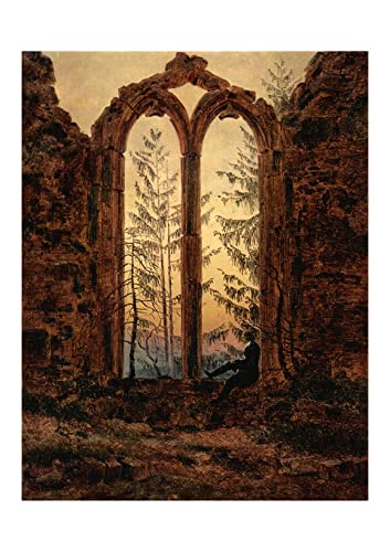 Impression d'art Friedrich The Dreamer pour salon élégant mat encadré