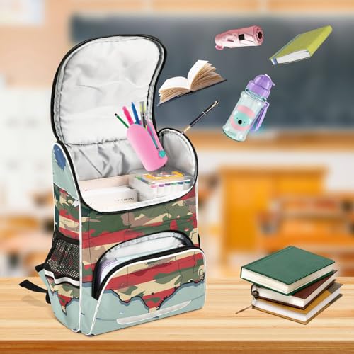 Bolso de escolar niño y niña estilo mochila infantil portátil viaje 6