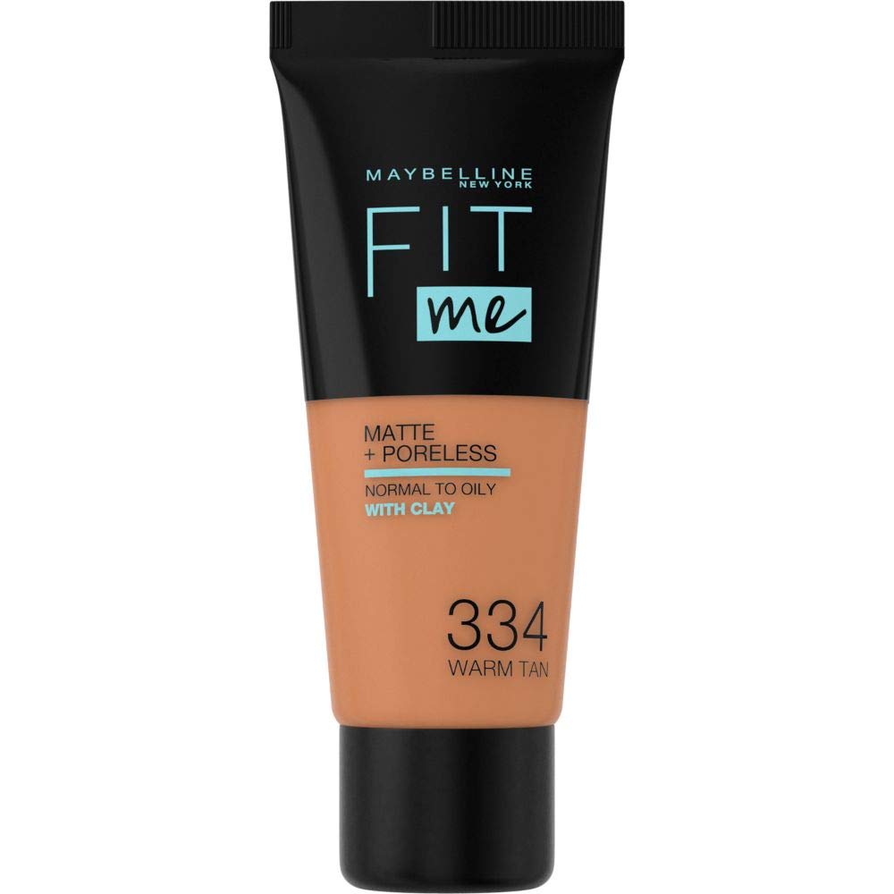 Maybelline New York Primer Fit Me Matte + Poreless Liquid Foundation 334 Warm Tan