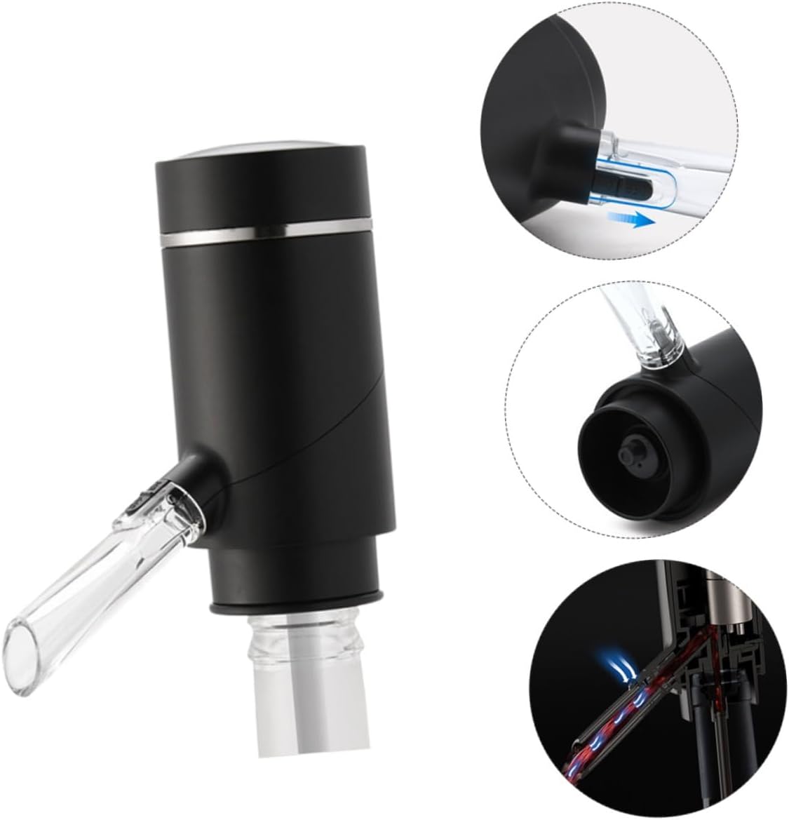 1pc Electric Wine Decanter Dispenser Automatic Aerator Wine Stopper for Parties Lightweight Quiet Design for Stylish Serving