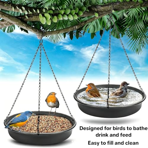 Plateau d'alimentation coupe-vent et bain d'oiseaux stable - 4