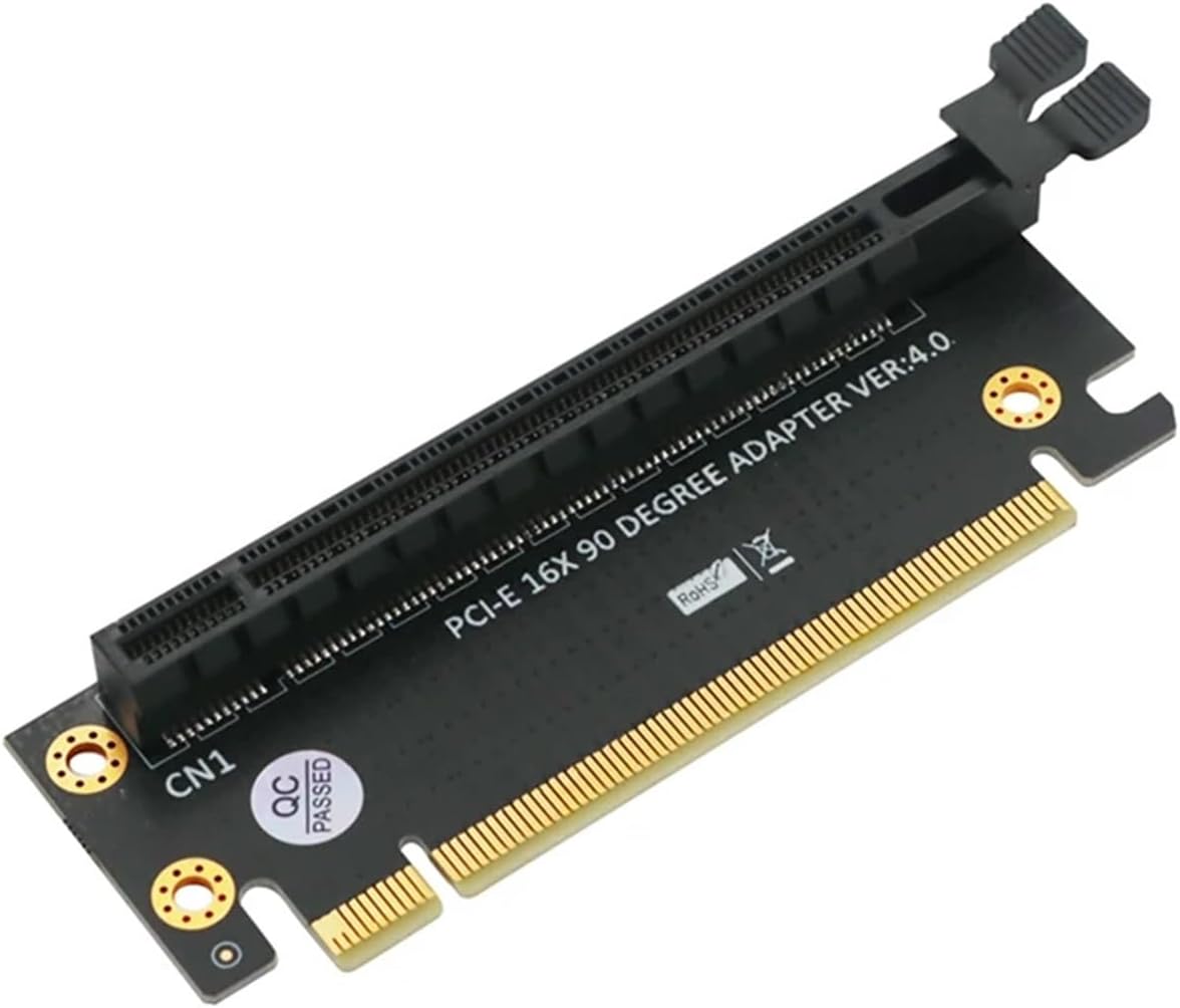 PCI Express 4.0 16X Riser Card PCI-E to Slot 90 Degree Connectors High Speed PCIE X16 Convert Adapter for 1U 2U Server