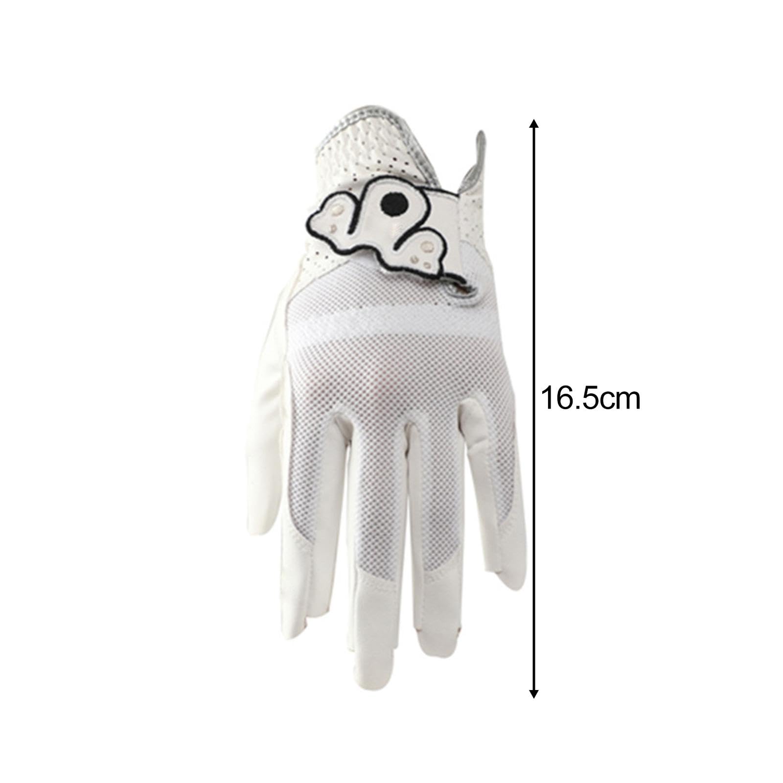 Guante de Golf para Mujer Guantes Deportivos Entrenamiento Exterior en Cuero Ajustable Flexible Transpirable Antideslizante Adecuado para Fitness Y Re