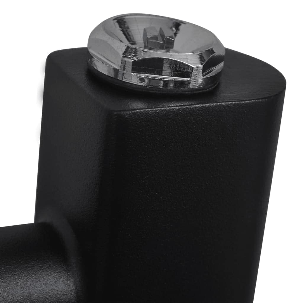 Mangloder Toallero Radiador de Agua Caliente Curvado Negro 480 x 480 mm de Acero, 8 Tubos transversales de 22 mm, Montado en Pared para Baño, Secado Más Rápido, Funcionamiento Silencioso, Ahorro de