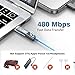 APETOO for Lightning to USB C Adapter, Charger Connector for iPhone 17 16 15 Pro Max - 100W Max Fast Charge, 480mbps Data Transfer, LED Light Adaptor for iPad/MacBook Pro/Air