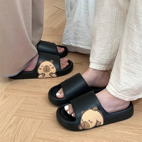 Image of Men's and Women's Capybara Slides,Cute Capybara Slippers for Indoor Outdoor,Non Slip Quick Drying Shower Shoes,Comfort Cloud Slides Sandals