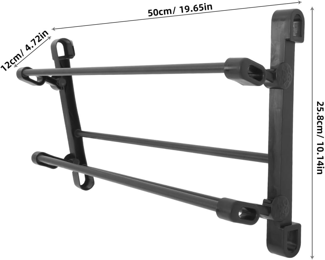 ABOOFAN Wall Mounted Foldable Shoe Rack, 2 Layer Space Saving Storage
