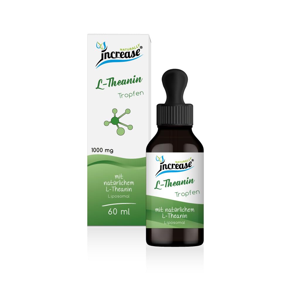 Nimm 3, zahl 2 Aktion Liposomale L-Theanin Tropfen hochdosiert - (90.000mg in 3 Flaschen) 1000mg L-Theanin pro Tagesdosis - MCT Öl - Hohe Bioverfügbarkeit