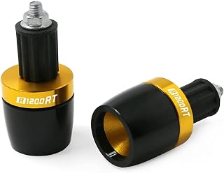 Motorcycle End Grip Slider Motorcycle 7/8"22MM Universal Handle Bar Grips Ends Counterweight Cap Plug Slider Handle Grip For B-M-W R1200RT R 1200 RT R 1200RT (Color : Titanium)