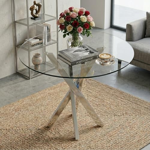 HIYYIH Mesa de comedor extensible moderna