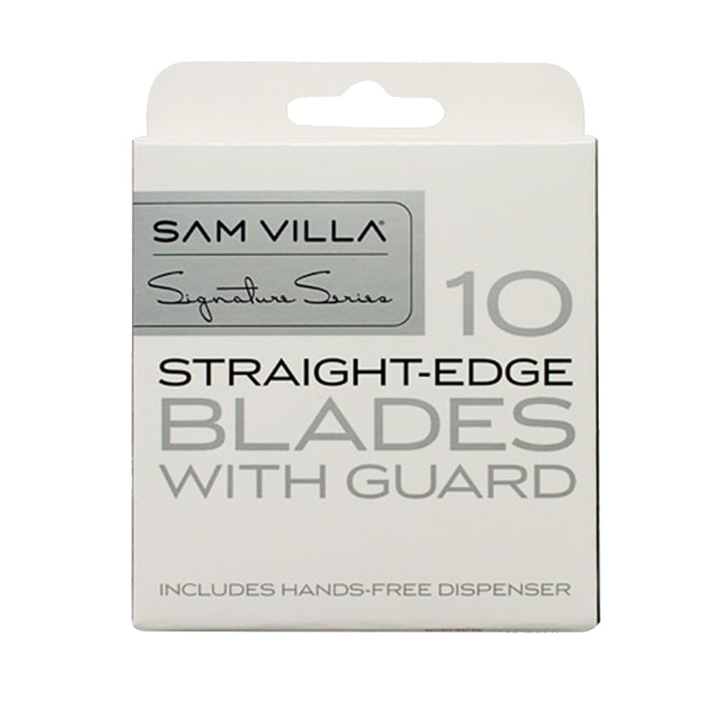Sam Villa Signature Series Straight Razor Hair Cutting Razor Blade Refill (Set of 10)