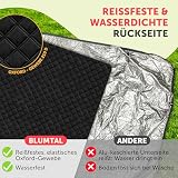 Blumtal Premium Picknickdecke wasserabweisend 200x200 cm Boho & TERRAZZO Design - waschbare Stranddecke sandfrei + weiche Zwischenfüllung - Outdoor Decke aus Oxford-Gewebe - Camping Decke bunt Boho