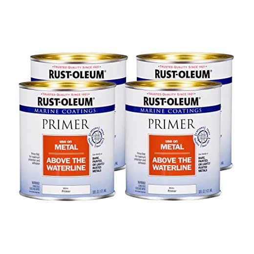 Rust-Oleum 207016-4PK Marine Metal Primer, White