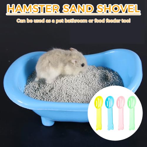 Image of Small Scooper Poop Scoop Set, 10Pcs, for Hamster & Reptile | Small Animal Care Tool,fine litter scoop